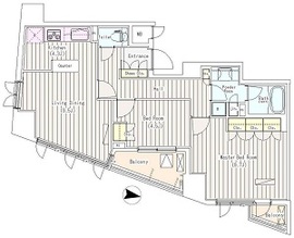 アイスイート東中野 1004 間取り図