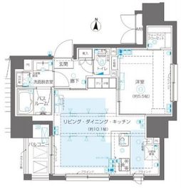 ZOOM錦糸町 2階 間取り図