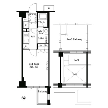 パークアクシス目黒本町 504 間取り図