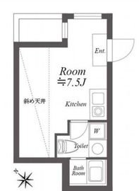 ルクレ神宮前 301 間取り図