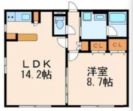 パセオ武蔵小山3 204 間取り図