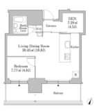 六本木グランドタワーレジデンス 705 間取り図