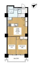 六本木ビュータワー 14階 間取り図