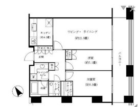 虎ノ門タワーズレジデンス 10階 間取り図