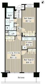 クラッサ目黒 608 間取り図