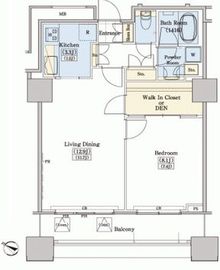 レジディアタワー上池袋 タワー棟 1904 間取り図