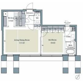 AKASAKA K-TOWER RESIDENCE 2603 間取り図