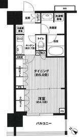 リビオレゾン勝どきnex 11階 間取り図