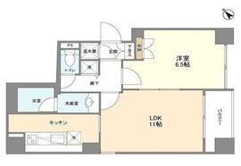 エストライフ勝どき 501 間取り図