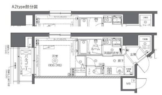 ZOOM秋葉原スクエア 2階 間取り図