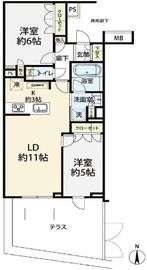 オープンレジデンシア三軒茶屋 1階 間取り図