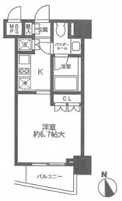 セントラル銀座 802 間取り図