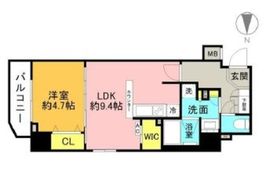 エル・グランジュテ新宿 11階 間取り図