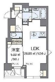 ラヴィエ銀座東 801 間取り図