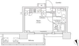 カスタリア戸越 301 間取り図