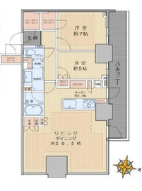 パークコート文京小石川ザ・タワー 20階 間取り図