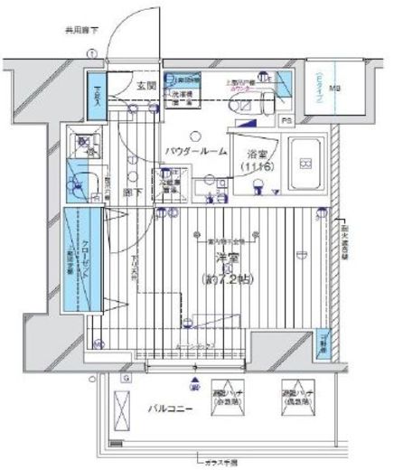 メインステージ目黒3 10階 間取り図