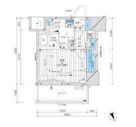 メインステージ目黒3 6階 間取り図