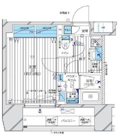 メインステージ目黒3 7階 間取り図