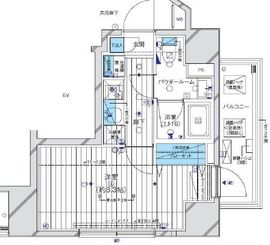 メインステージ目黒3 3階 間取り図