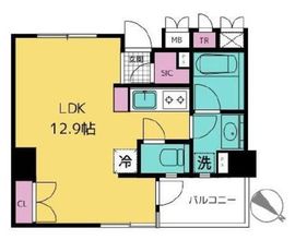 アルス勝どきコモーネ 5階 間取り図