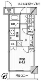 アーデンタワー新中野 6F1 間取り図