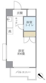 セゾン代官山 406 間取り図