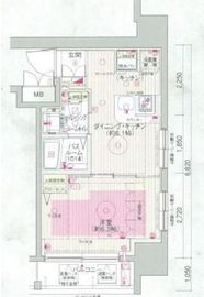 エステムプラザ飯田橋タワーレジデンス 13階 間取り図