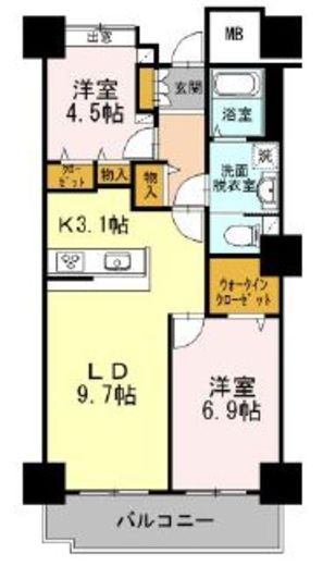 品川シーサイドビュータワー2 1201 間取り図