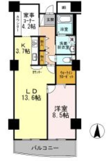 品川シーサイドビュータワー2 503 間取り図