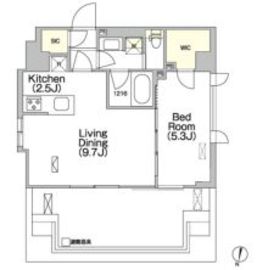 オルサス西日暮里 802 間取り図