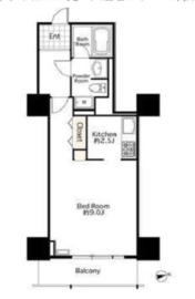 シーリアお台場 3-4-2305 間取り図