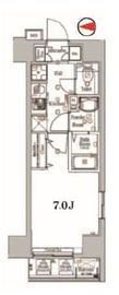 ログ銀座東 6階 間取り図