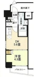 ルフォンリブレ赤羽 1201 間取り図