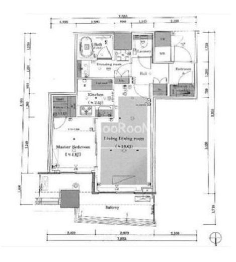 パークタワー晴海 38階 間取り図