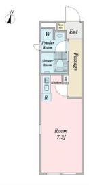 ファブリック高輪 201 間取り図
