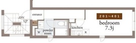 ファブリック高輪 301 間取り図