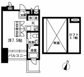 レジディア代々木2 506 間取り図