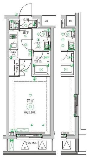 セジョリ中野新橋レジデンス 403 間取り図