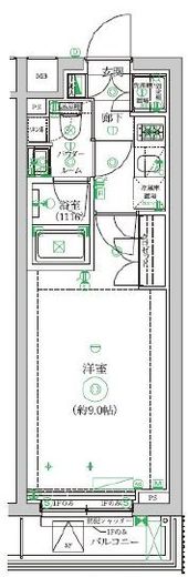 セジョリ中野新橋レジデンス 205 間取り図