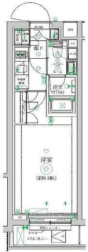 セジョリ中野新橋レジデンス 306 間取り図