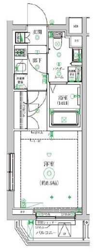 セジョリ中野新橋レジデンス 401 間取り図
