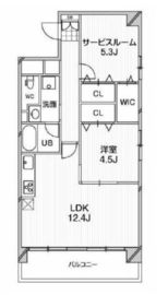 アーバンフラッツ芝浦 404 間取り図