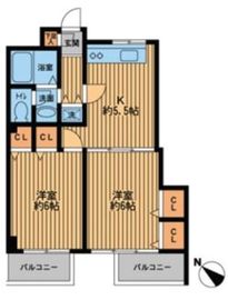 プライムアーバン新宿落合 303 間取り図