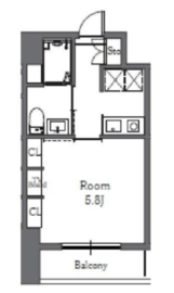 Totsu Residence Shiba (東通レジデンス芝) 903 間取り図