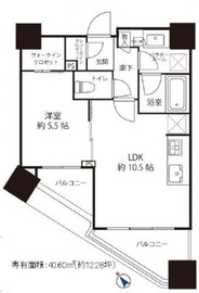 シティタワー武蔵小山 6階 間取り図