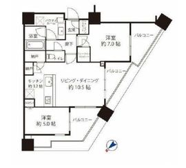 シティタワー武蔵小山 6階 間取り図