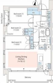 パークホームズ駒沢大学 5階 間取り図