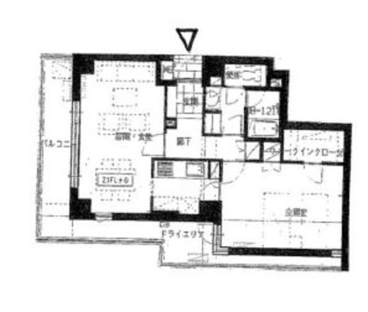 カルム南青山 101 間取り図