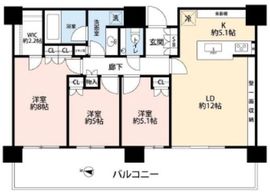 アーバンドックパークシティ豊洲タワー 27階 間取り図